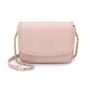 Tory Burch Marion Mini Light Oak Leather Shoulder